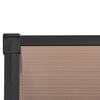 vidaXL Door Canopy Black Polycarbonate, ABS, Aluminum 78.3 in x 35.4 in
