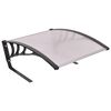vidaXL Robot Lawn Garage Roof Black and silver