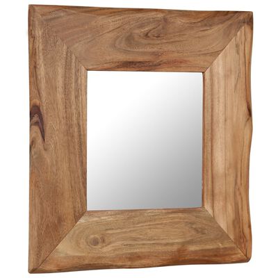 vidaXL Cosmetic Mirror 19.7"x19.7" Solid Acacia Wood