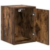 vidaXL Garage Wall Cabinet Smoked Oak Engineered Wood