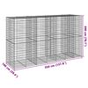 vidaXL Gabion Basket Silver Galvanized Iron Large Durable