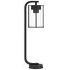 vidaXL Outdoor Floor Lamp Black Stainless Steel 23.6 in Durable