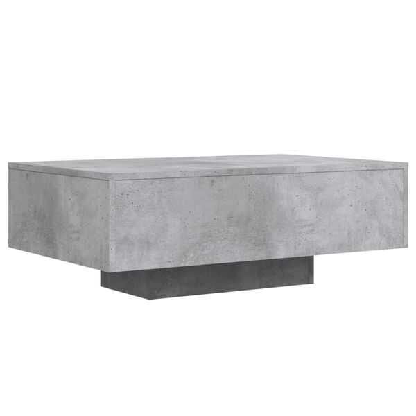 vidaXL Coffee Table Concrete Grey Engineered Wood 33.5 x 21.7 x 12.2 in