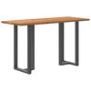 vidaXL Dining Table Light Brown and Anthracite