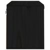 vidaXL Wall Cabinet Black Solid Pine Wood Medium Wall Cabinet