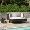 vidaXL Garden Furniture Set Brown, Cream White