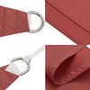 vidaXL Sunshade Sail Oxford Fabric Square 13.1x13.1' Terracotta