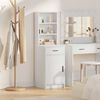 vidaXL Highboard White 15.75 x 15.94 x 53.15 in Engineered Wood