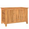 vidaXL Garden Storage Box Warm teak Solid teak wood, PE