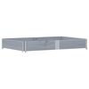 vidaXL Garden Planter Grey Solid pine wood with galvanized metal hinges