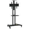 vidaXL TV Stand on Wheels 32-70 Inch Screen Max VESA 23.62x15.75" 132.3 lb