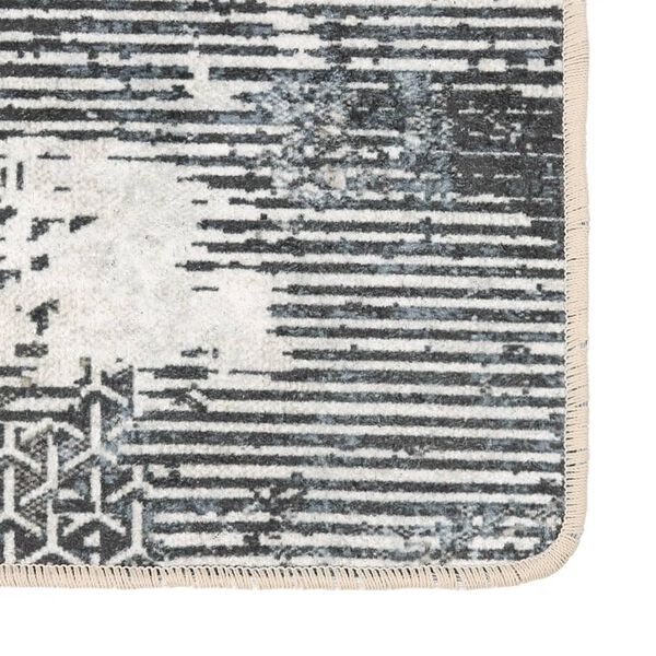 vidaXL Rug Multicolor 100% Polyester 63 x 90.6 in Decorative Inlays