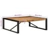 vidaXL Coffee Table Natural Wood and Black