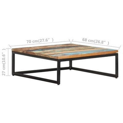 vidaXL Nesting Coffee Tables 2 pcs Solid Reclaimed Wood