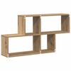 vidaXL Wall Shelf with Shelf Wall-mounted Other Brown Wood