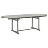 vidaXL Garden Table Grey with a grey wash finish Solid acacia wood
