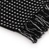 vidaXL Throw Black 100% cotton 86.6 in x 98.4 in Throw Rectangular