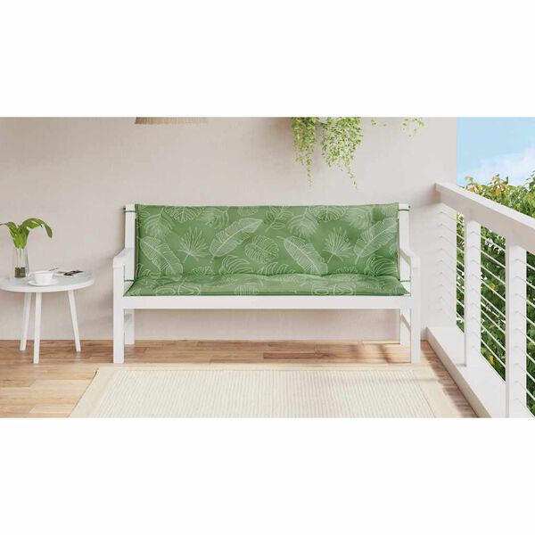 Patterned Outdoor Bench Pillows VidaXL Garden Bench Cushion - Main Image