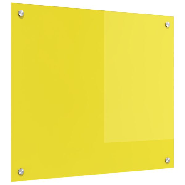 vidaXL Kitchen Backsplash Yellow 27.56 x 23.62 x 0.24 in
