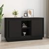 vidaXL Sideboard Black Engineered wood Medium Sideboard Rectangular