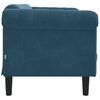 vidaXL Sofa Blue Velvet (100% polyester) 2-seater Stylish Look Sofa