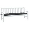 vidaXL Garden Bench Cushion Melange Anthracite Fabric (100% polyester)