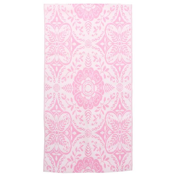 vidaXL Outdoor Carpet Pink Polypropylene (PP) 47.2 x 70.9 in Durable