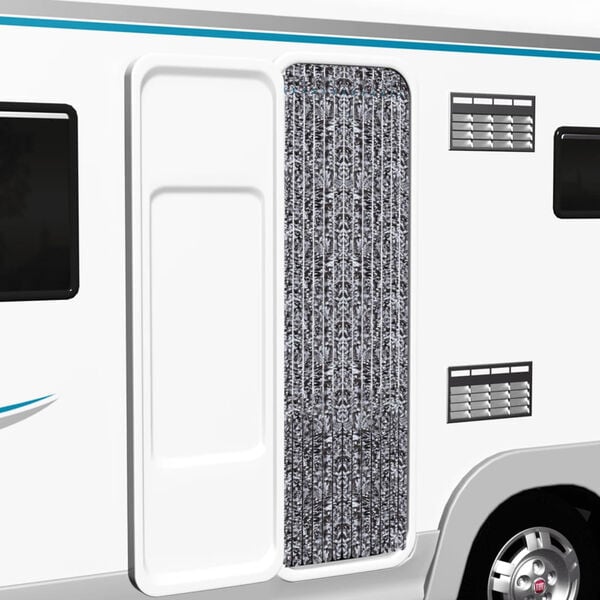 vidaXL Insect Curtain Brown and Beige 22.0x72.8" Chenille