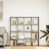 vidaXL Book Cabinet Grey Sonoma Engineered wood Medium Book Cabinet