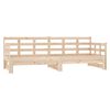 vidaXL Pull-out Day Bed Natural wood Solid Pine Wood