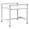 vidaXL Washing Machine Pedestal with Pull-Out Shelf White