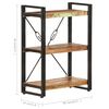 vidaXL Bookcase Mixed color finish Solid reclaimed wood, powder-coated steel