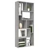 vidaXL Book Cabinet Grey Sonoma Engineered Wood Tall Book Cabinet
