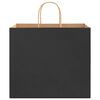 vidaXL Paper Bags 250 pcs with Handles Black 32x22x28 cm