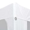 vidaXL Party Tent White Polyethylene and Steel 10x20 ft Folding