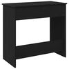 vidaXL Desk Black Engineered wood 31.5 in x 15.7 in x 29.5 in Desk