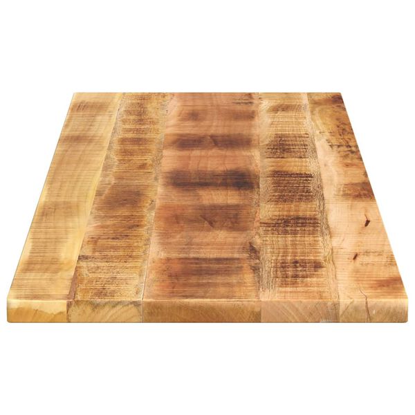 vidaXL Table Top 55.1"x19.7"x1.5" Rectangular Solid Wood Rough Mango