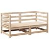 vidaXL Garden Sofa Set Natural Pine Solid Pine Wood Medium Modular