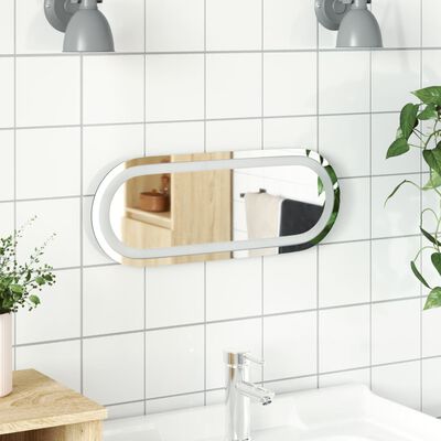 vidaXL LED Bathroom Mirror 15.7"x5.9" Oval