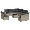 vidaXL Garden Sofa Set Light Grey, Dark Grey