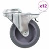 vidaXL 12 pcs Bolt Hole Swivel Casters 2.95 " (3x143425)