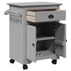 vidaXL Kitchen Trolley "BODO" Grey 28.3x17.7x31.5"