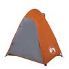 vidaXL Camping Tent Dome 2-Person Orange Waterproof