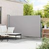 vidaXL Side Awning Grey Polyester, Powder-Coated Steel 67.0 x 118.1 in