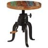 vidaXL Side Table Varies Solid reclaimed wood, powder-coated cast iron