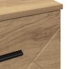 vidaXL Bedside Cabinet artisan oak 38 x 38 x 66 cm Engineered wood