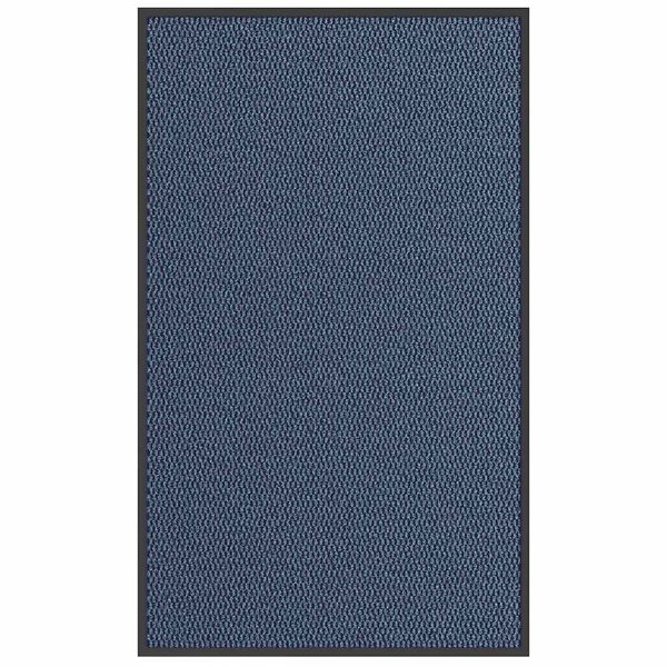 vidaXL Doormat Blue Polypropylene and PVC 35.4 x 59.1 in Non-slip