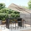 vidaXL Garden Bar Set Black