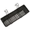 vidaXL Garden Planter Set of 2 Black Steel wire frame, zinc pot 19.7 in