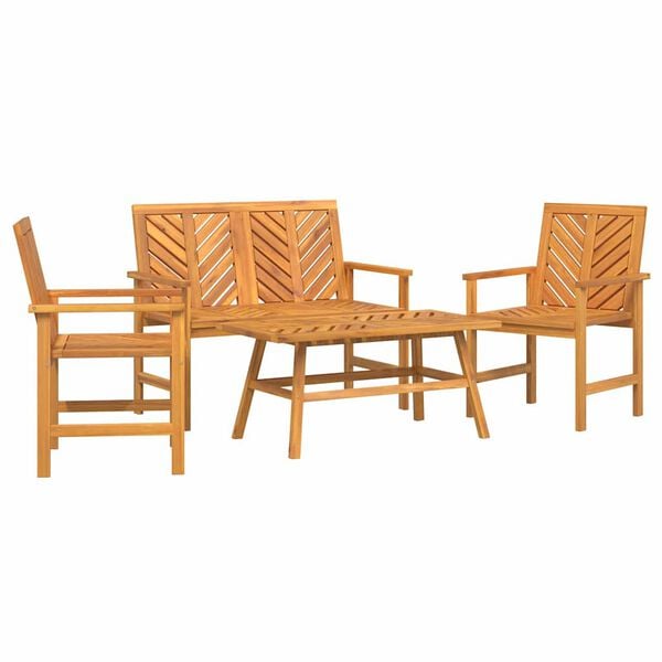 vidaXL Garden Lounge Set Brown Solid Acacia wood